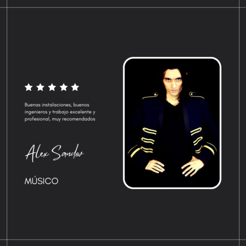 PRODUCTORA Y SELLO DISCOGRÁFICO Testimonio Xobe Records Alex Sandov